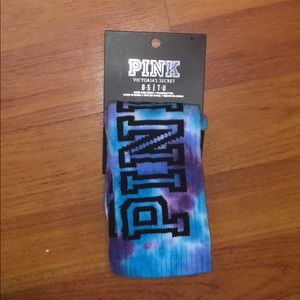 PINK Tie-Dye Blue and Purple Socks